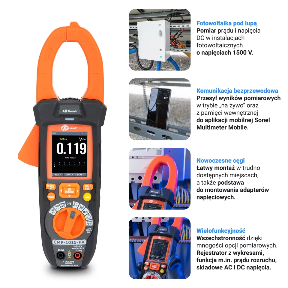 CMP-1015-PV Medidor de pinza digital para instalaciones fotovoltaicas - Imagen 7